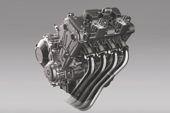 CB650F搭載的并列四缸屬全新研發(fā)
