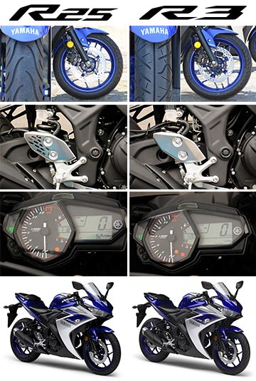 雅馬哈YZF-R3和R25摩托車的區(qū)別