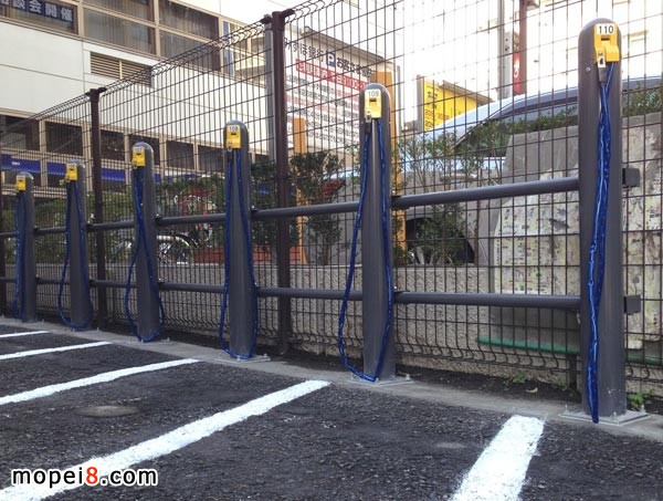 日本新型柱式摩托車/自行車收費樁