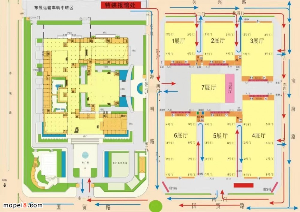 2017春季全國(guó)摩配會(huì)昆明展位圖